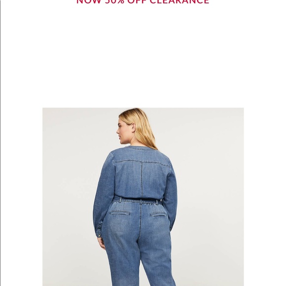 Lane bryant denim jumper - Picture 2 of 4